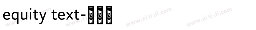 equity text字体转换